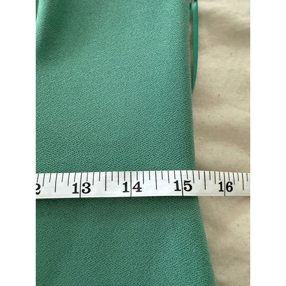 Abercrombie & Fitch Green Halter Maxi Dress Side Slit Formal Size Large Tall